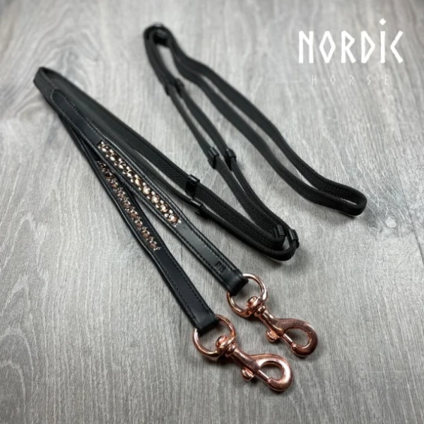 Nordic Horse Supergrip Zügel All Rosegold