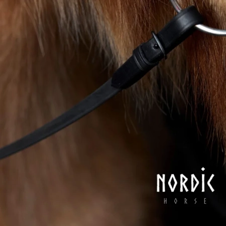 Nordic-Horse Schwarzer Biothane-Zügel mit Schnallen
