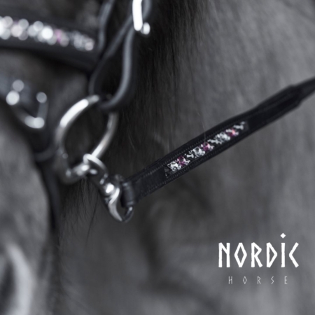 Nordic Horse Supergrip Zügel Colour Mix pink